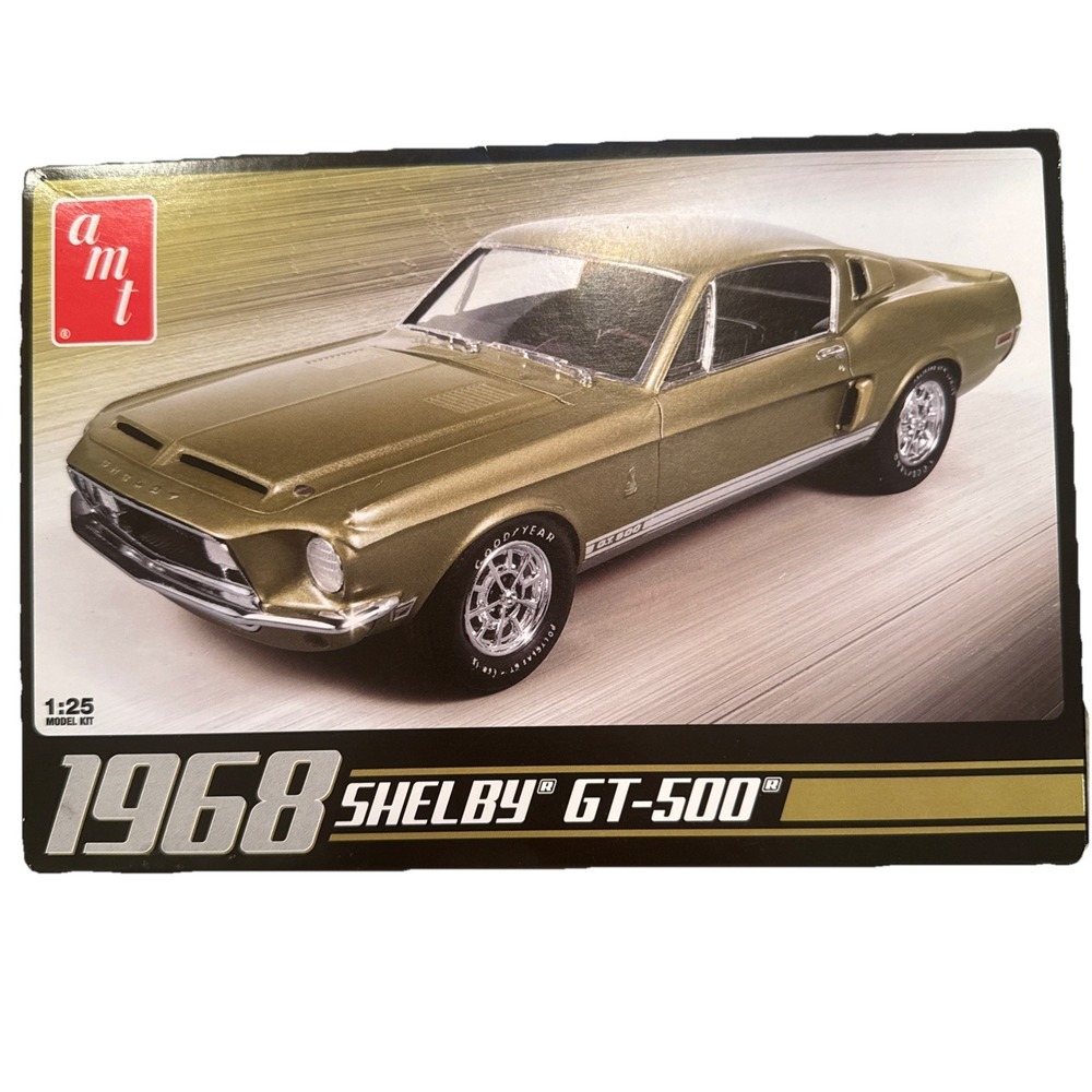 3D Drag Chassis For AMT 1968 Shelby GT 500 1:25‎ Model Kit Open Box